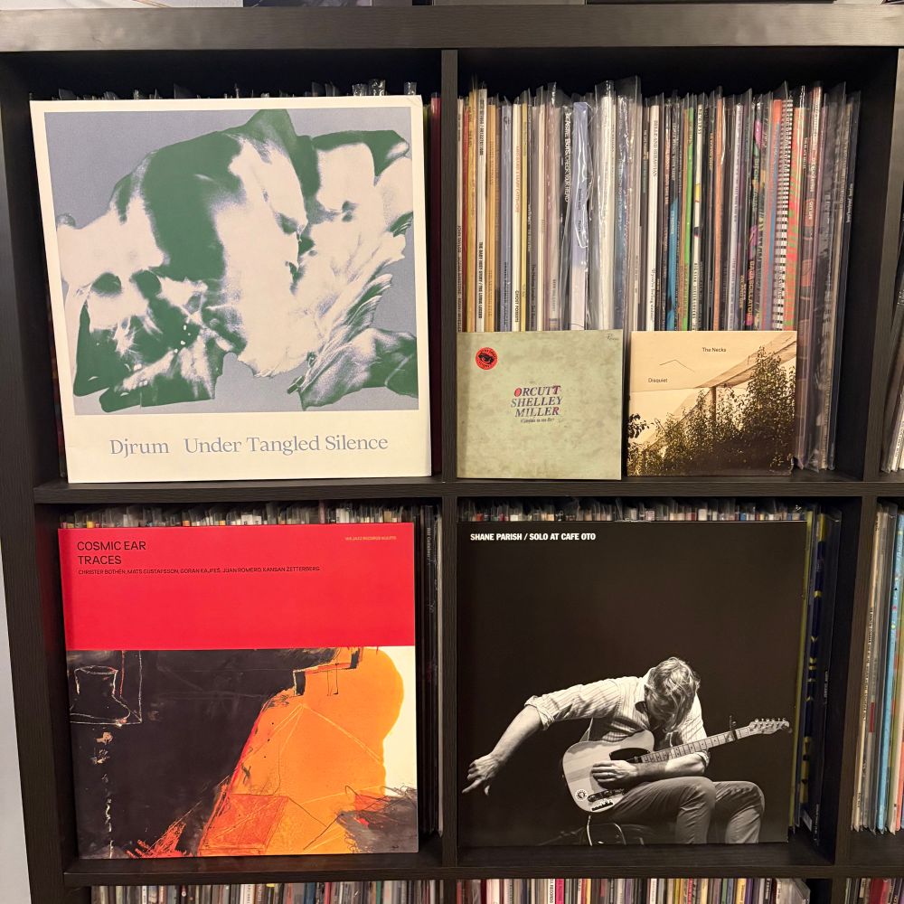 https://djrum.bandcamp.com/album/under-tangled-silence

https://www.freejazzblog.org/2025/05/cosmic-ear-traces-we-jazz-2025.html?m=1

https://shaneparish.bandcamp.com/album/solo-at-cafe-oto

https://orcuttshelleymiller.bandcamp.com/album/orcutt-shelley-miller

https://thenecksau.bandcamp.com/album/disquiet
