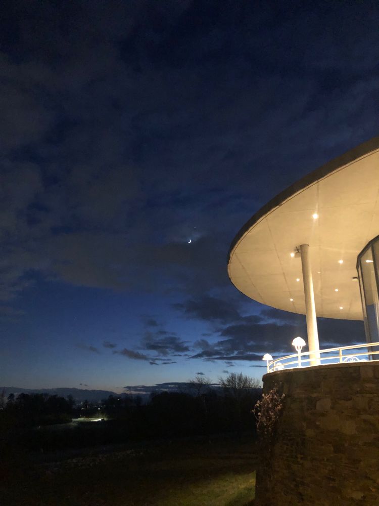 Moon over Cobenzl, Vienna, Austria