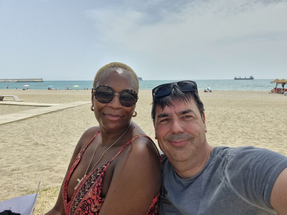 My wife and me
