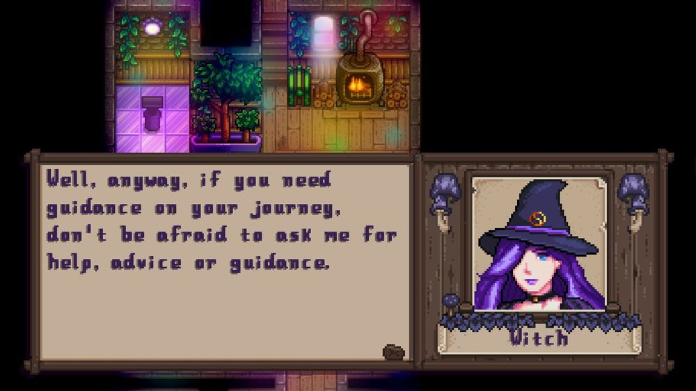 Rasmodia añade "y bueno, si necesitas una guía en tu viaje, no tengas miedo de pedirme ayuda, consejo o guía" 