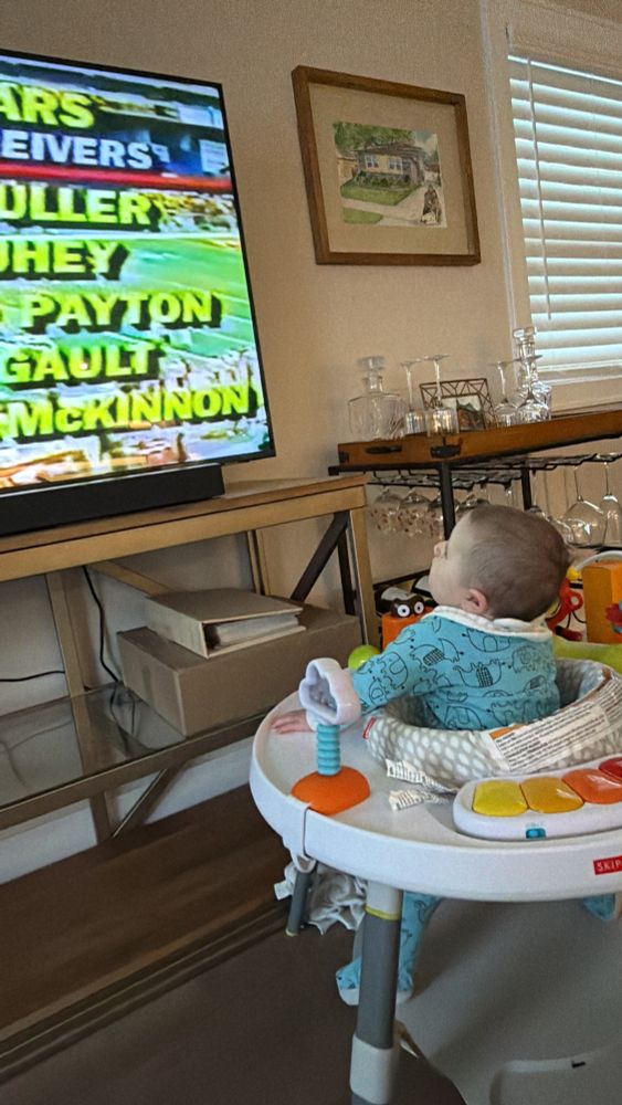 polly jean watching the 1984 bears beat washington 