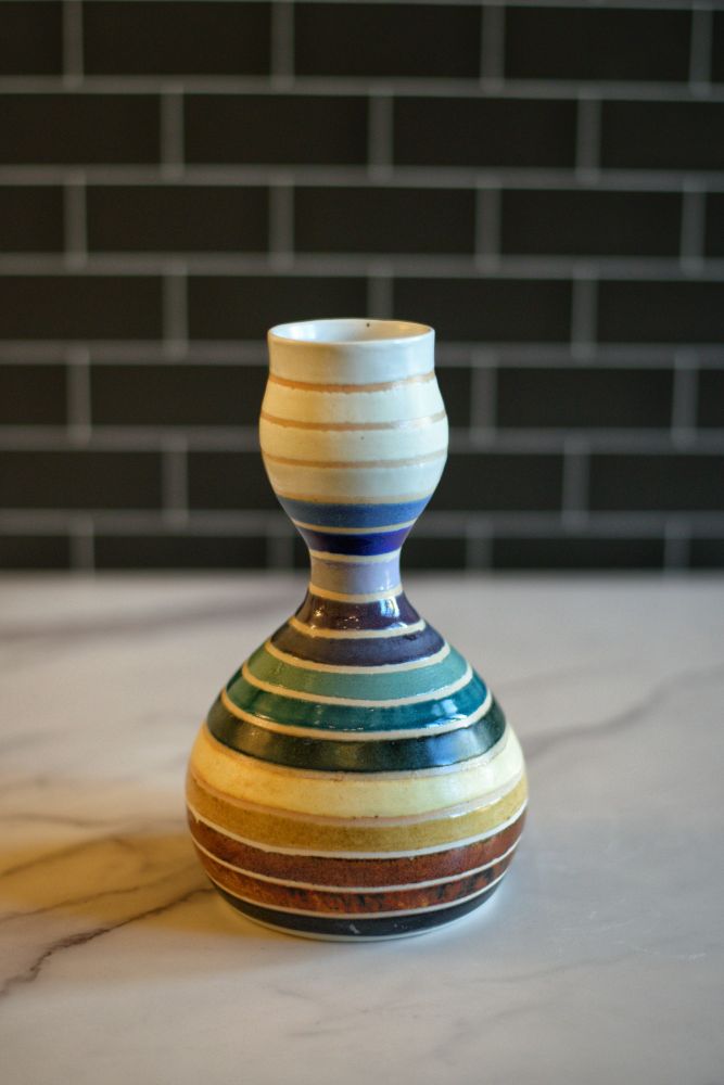 Porcelain bottle. Pottery 