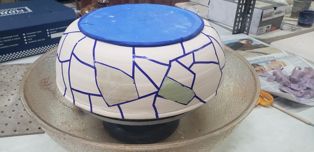 Glazing a large bowl. Part one.