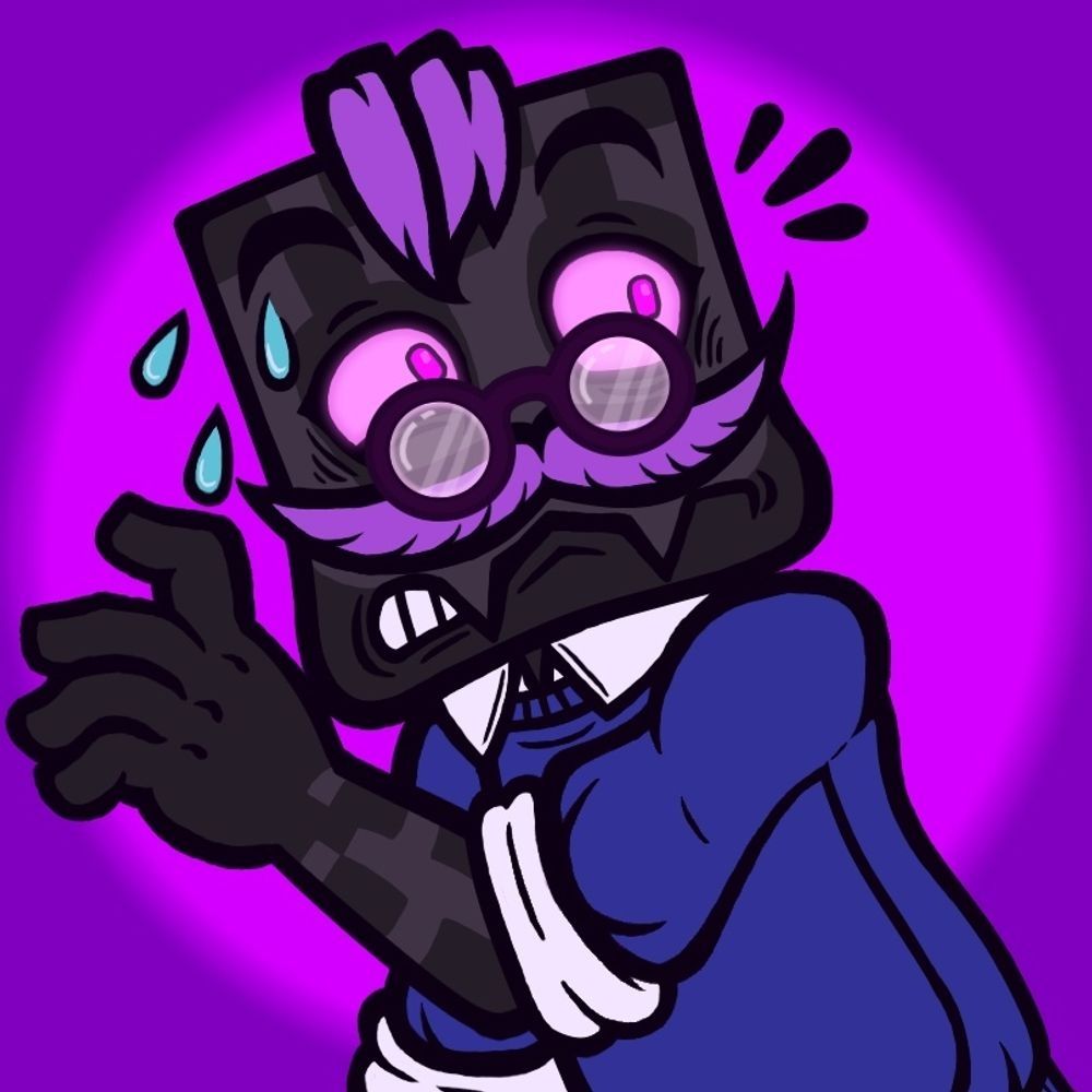 It's FeritWolf95's profile picture; which is a digitally drawn version of his Minecraft character.