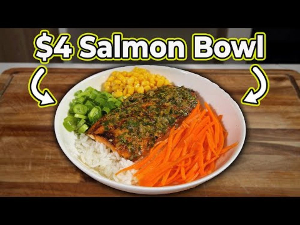 $4 Salmon Bowl that YOU Can Make At Home!!