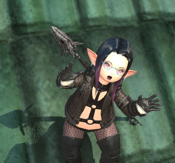 Archie with straight black hair being scary 