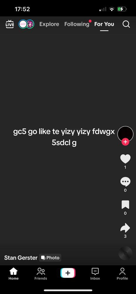 nonsensical thing that landed on my fyp with like no interactions or tags or anything