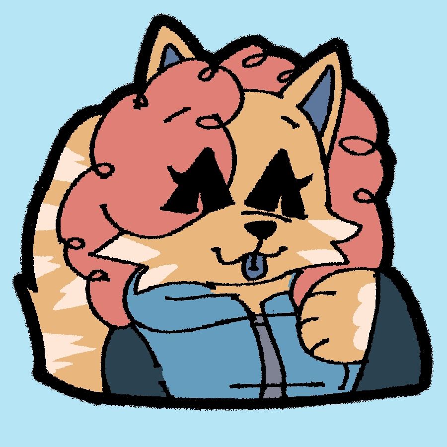 silly cat anthro going blep 