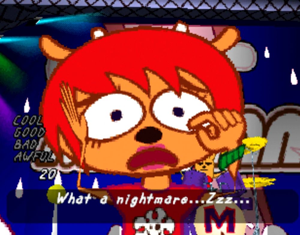A still of Lammy from the video game Um Jammer Lammy