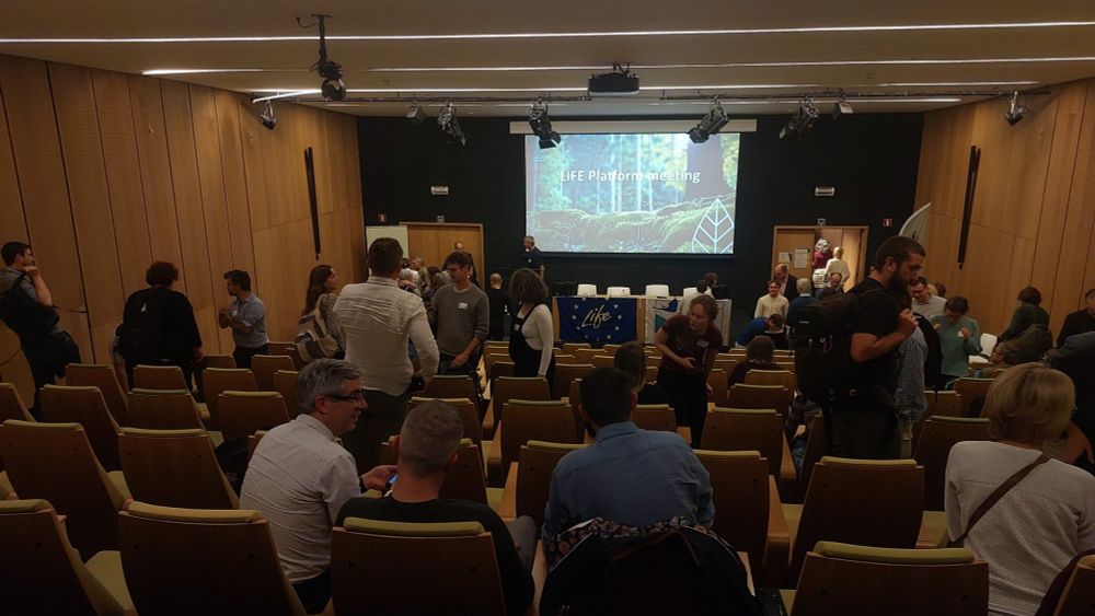 Conference plenary room of the Life platform meeting