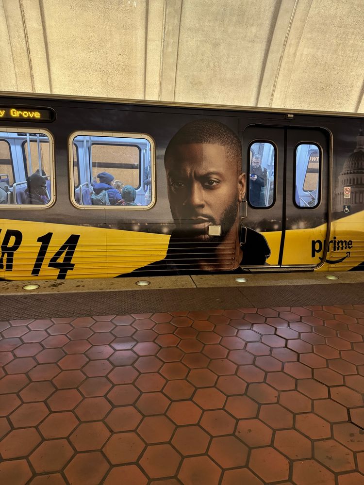 Cross TV Show promotion wrapped on Metro train.