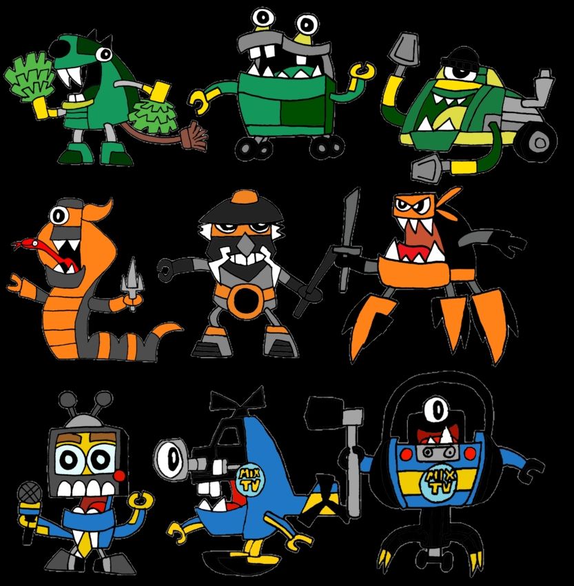 A fanart of all the Mixels series9, the last series, realesed way back in fall of 2016