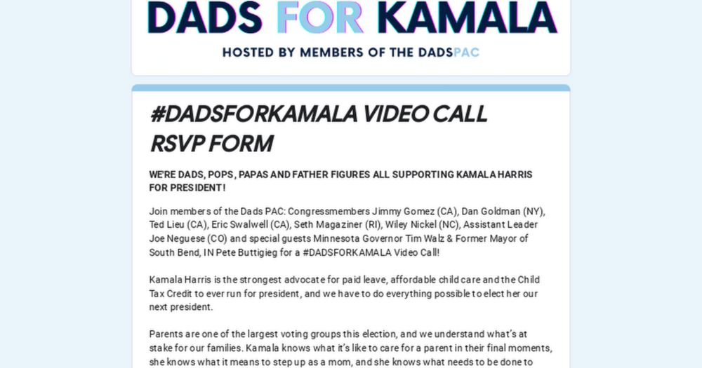 #DADSFORKAMALA VIDEO CALL RSVP FORM