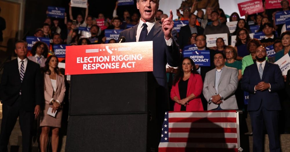 "It's everything you know about the authoritarian tendencies of the president of the United States," California Gov. Gavin Newsom said of Trump on Thursday.