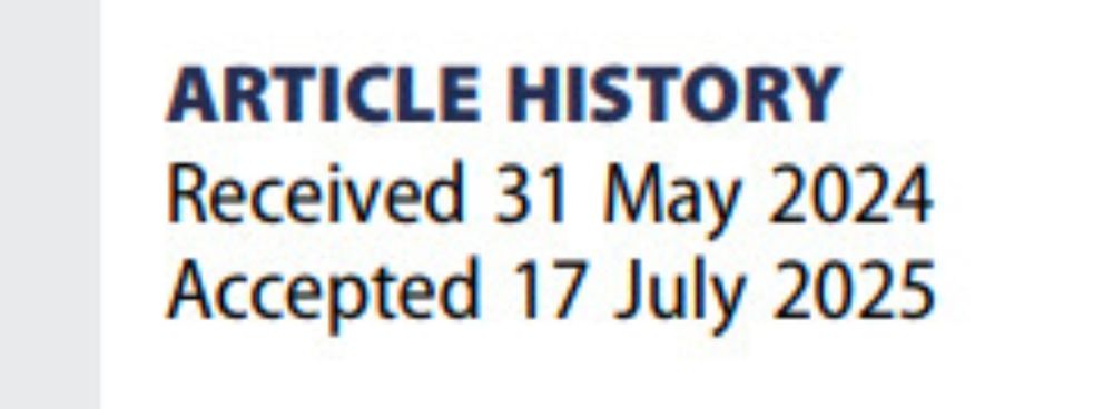Received May 2024. Accepted July 2025.