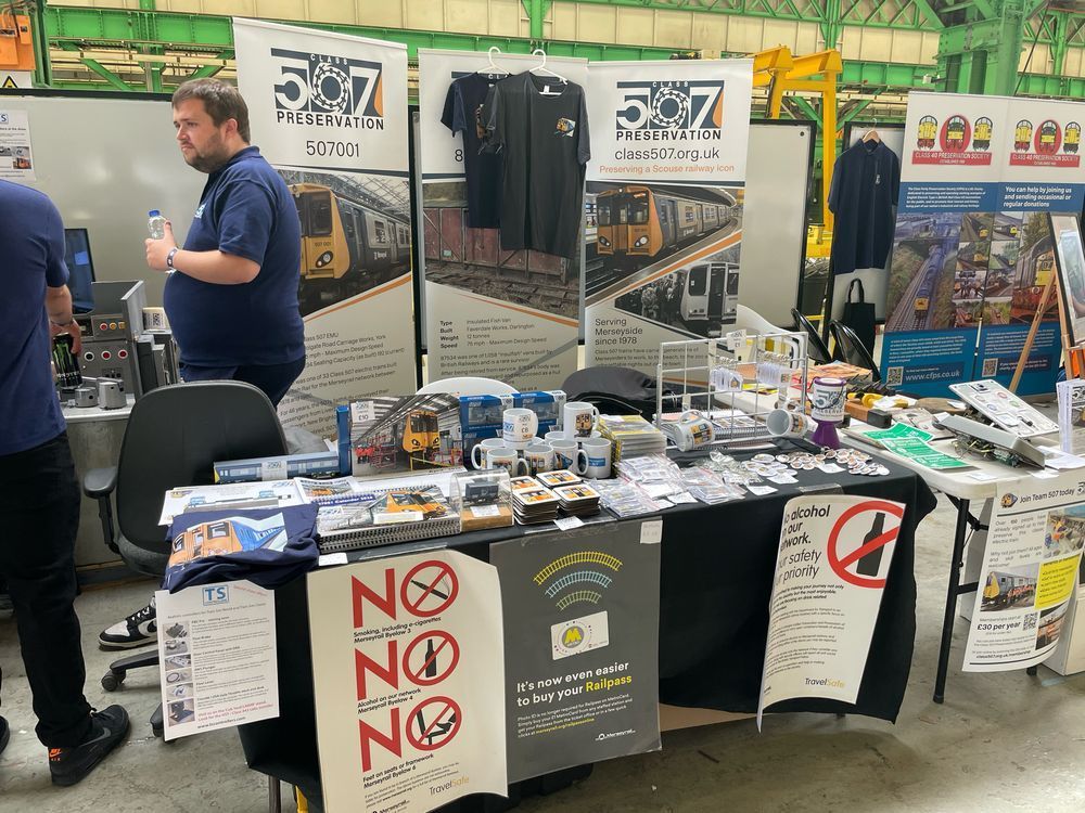 Photo of C507PS sales stand loaded with merchandise