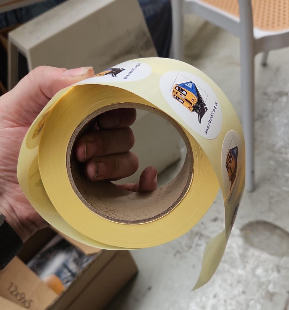Roll of class 507 stickers
