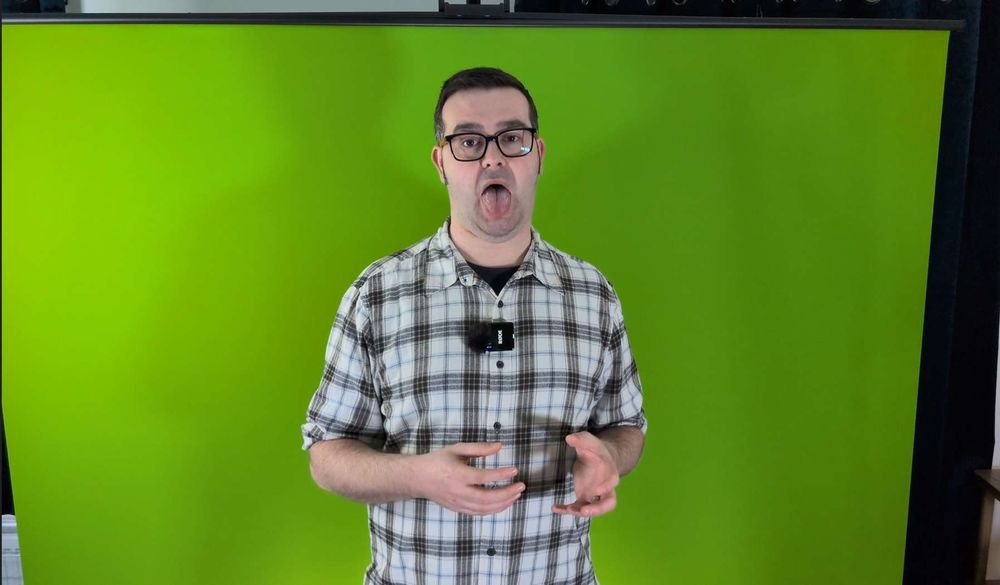 Me pulling a face with my tongue hanging out.