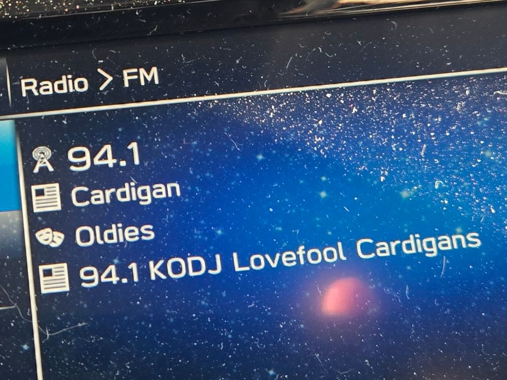 Radio description of Lovefool as Oldies