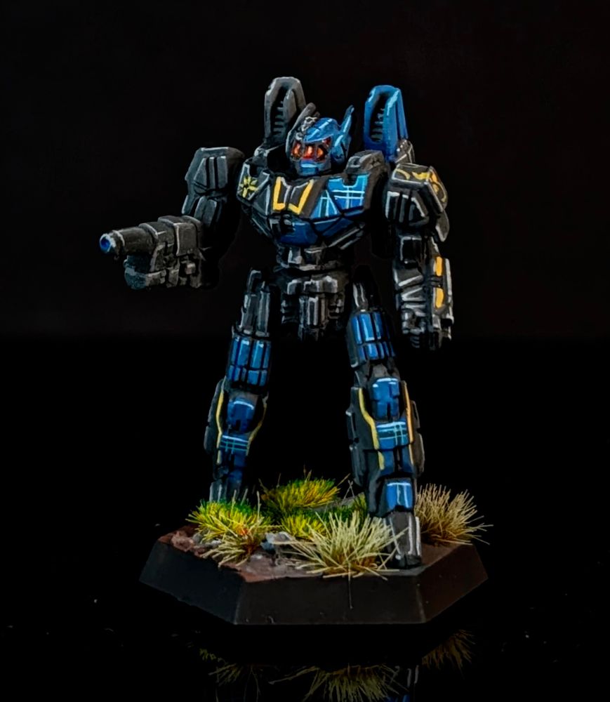 Phoenix Hawk painted in a custom scheme, taking notes from the Highlanders 