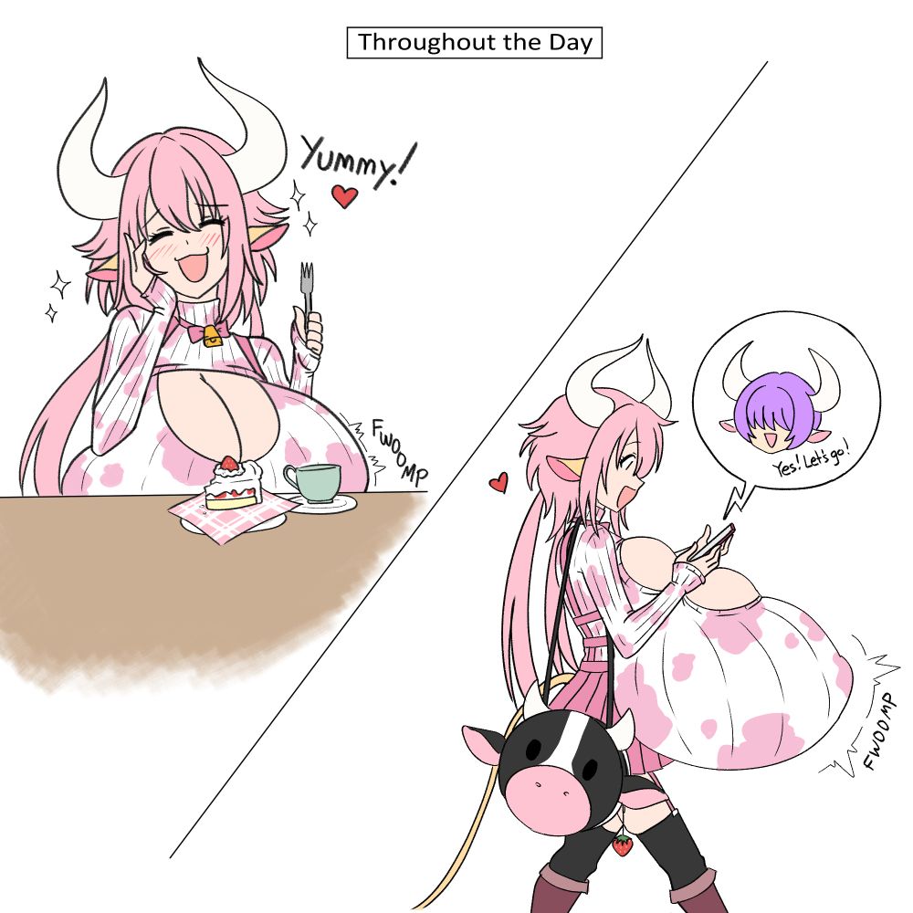 Clarita indulges in her favorite dessert: strawberry shortcake -which makes her smile so brightly.

She receives a message from Andy confirming their date tomorrow to the Milk House -she can barely contain herself!