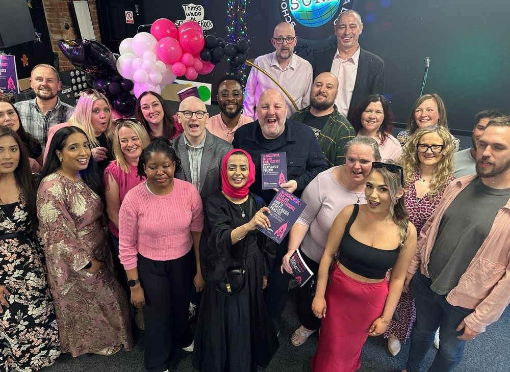 Group photo of the authors and staff from Bradford Council who were celebrating the book launch last night. 
