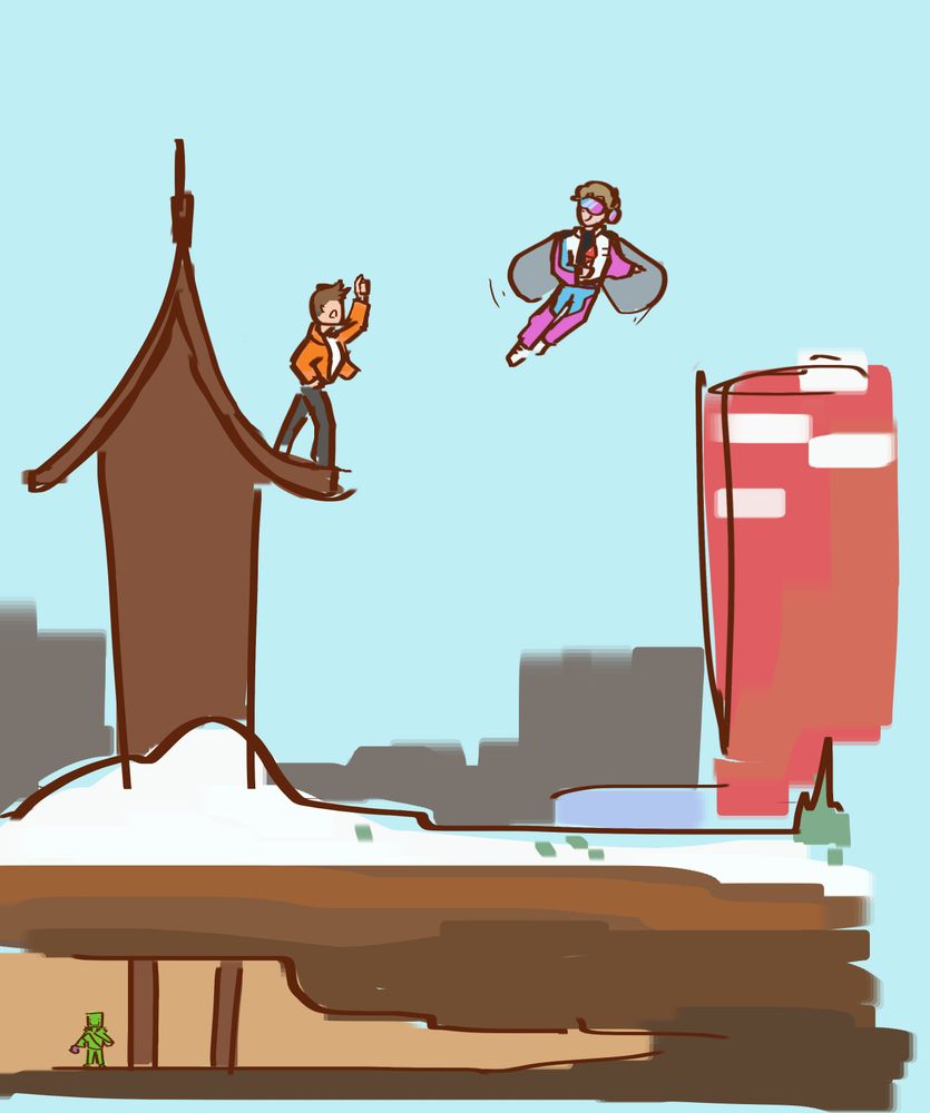 Fein bulling hunters with his elytra yep

Also underground tiny fruitberries I guess 