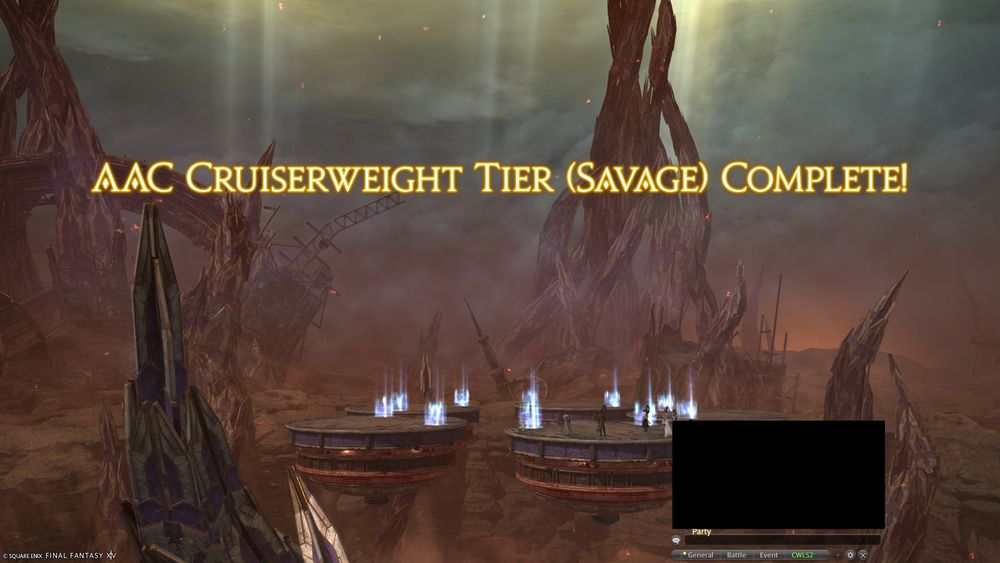 A screenshot reading "AAC Cruiserweight Tier (Savage) Complete!"