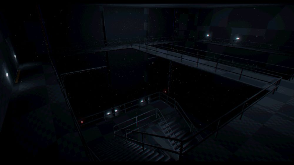 Screenshot of the video game PROXIMITY ALERT! a co-op, space, survival horror showcasing different environments this is the Maintenance area.