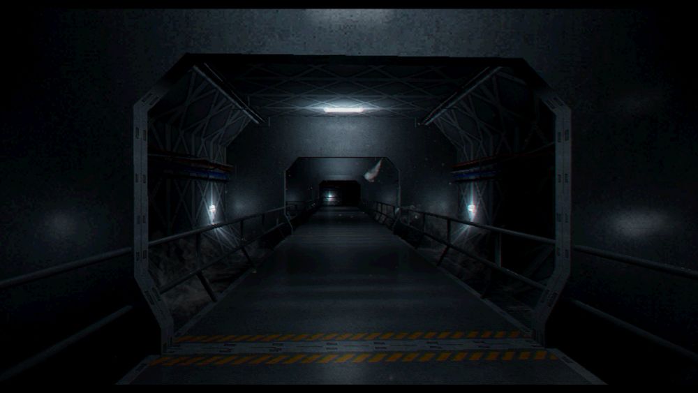 Screenshot of the video game PROXIMITY ALERT! a co-op, space, survival horror showcasing different environments this is the Maintenance corridors area.