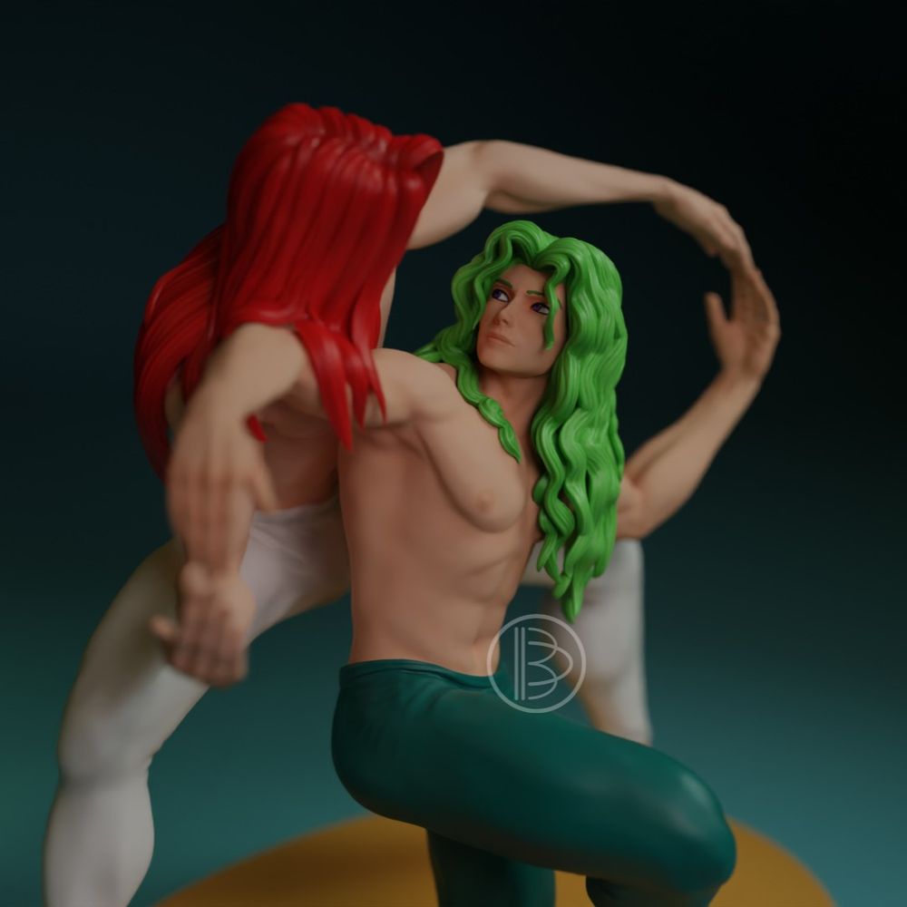 The same colored render, from a different angle (Saionji's face is the focus)