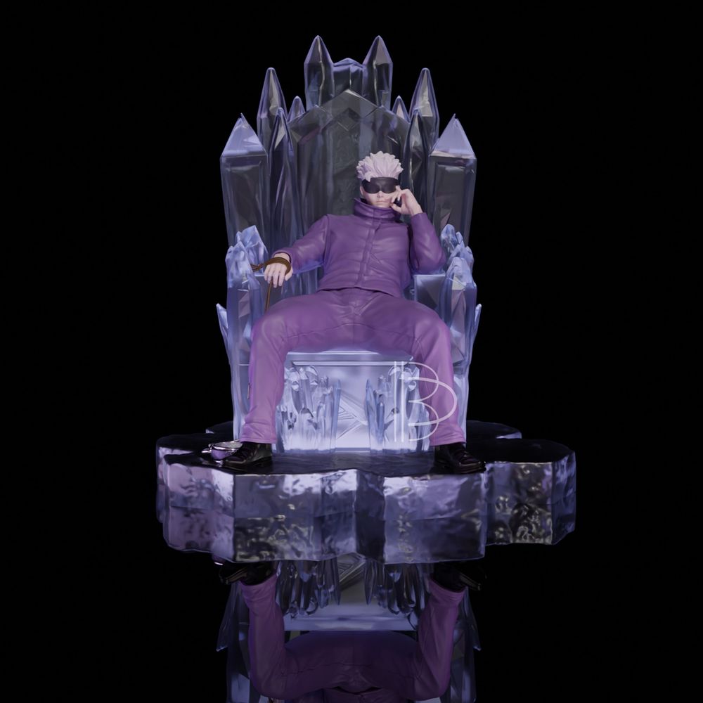 Another colored render of the same figure, from another angle.