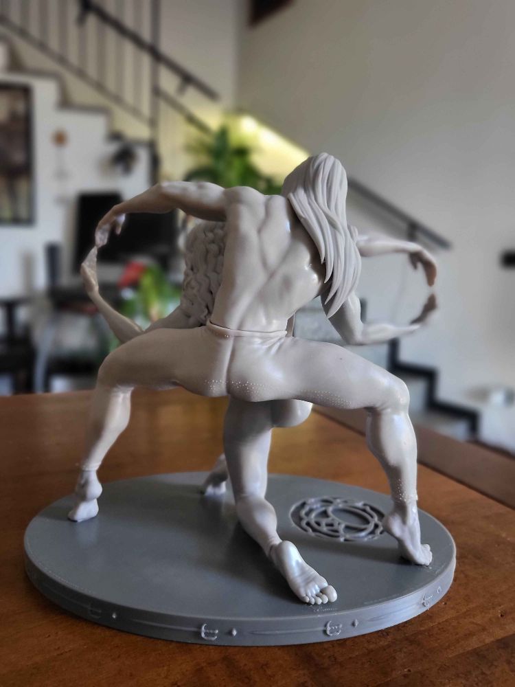 The same print seen from the back