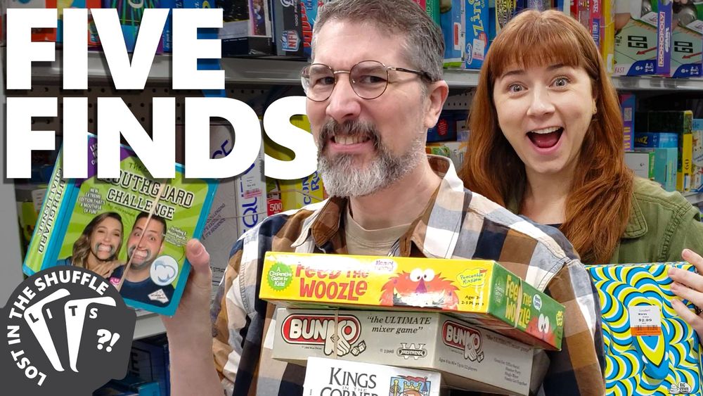Paula and I discover a game that's been on my wishlist, two other games dripping with nostalgia, and... possibly a ghost - all in our recent thrift store haul!