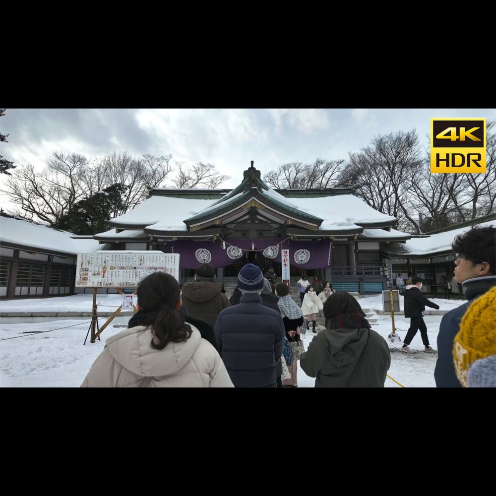 🇯🇵2024 新年の初詣 札幌護国神社 参拝／日本 北海道 札幌市 中央区 [4K HD...