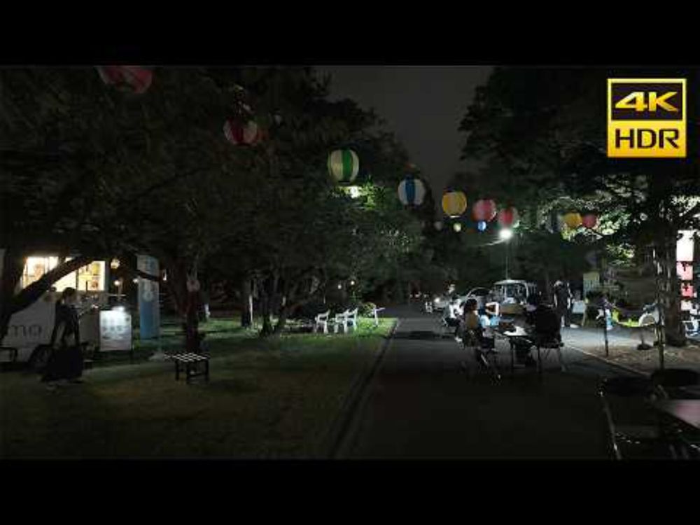 🇯🇵札幌護国神社 多賀神社例大祭 2024 夜の散歩／日本 北海道 札幌 [4K HDR Binaural ASMR]