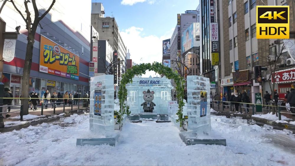 🇯🇵さっぽろ雪まつり 2024 すすきの会場 昼の部 散歩／日本 北海道 札幌�...