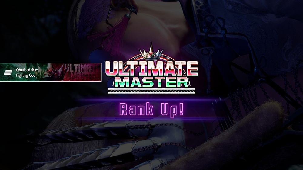 screenshot of a SF6 win screen showing Teq reaching Ultimate Master for the first time with A.K.I.