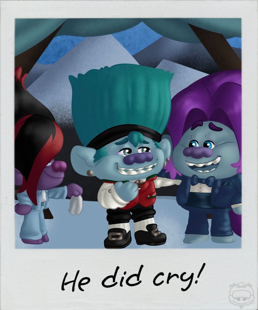 Polaroid of John Dory at the alter being comforted by Bruce and (oc) Venom
With the text “He did cry!” Written on the Polaroid 