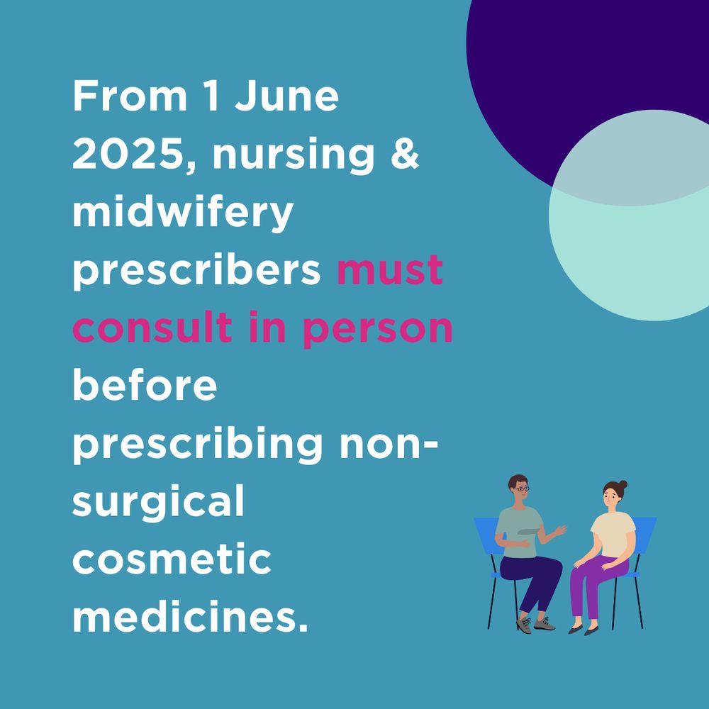 From 1 June 2025, nursing and midwifery prescribers must consult in person before prescribing non-surgical cosmetic medicines. 
