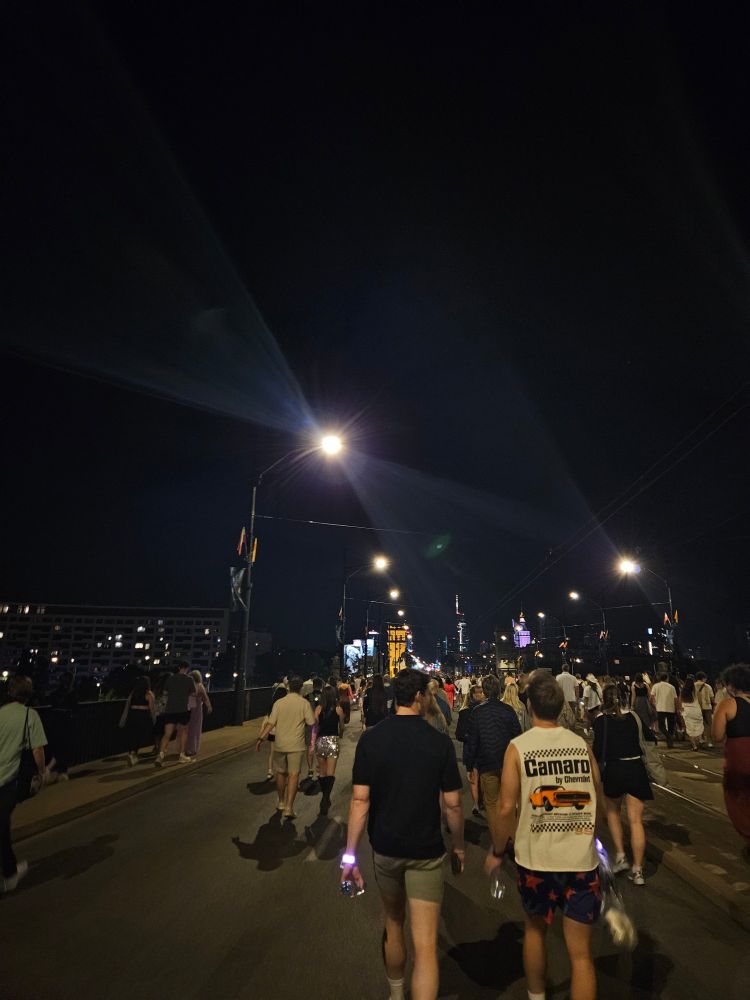 View of the Warsaw bridge after the eras tour.
