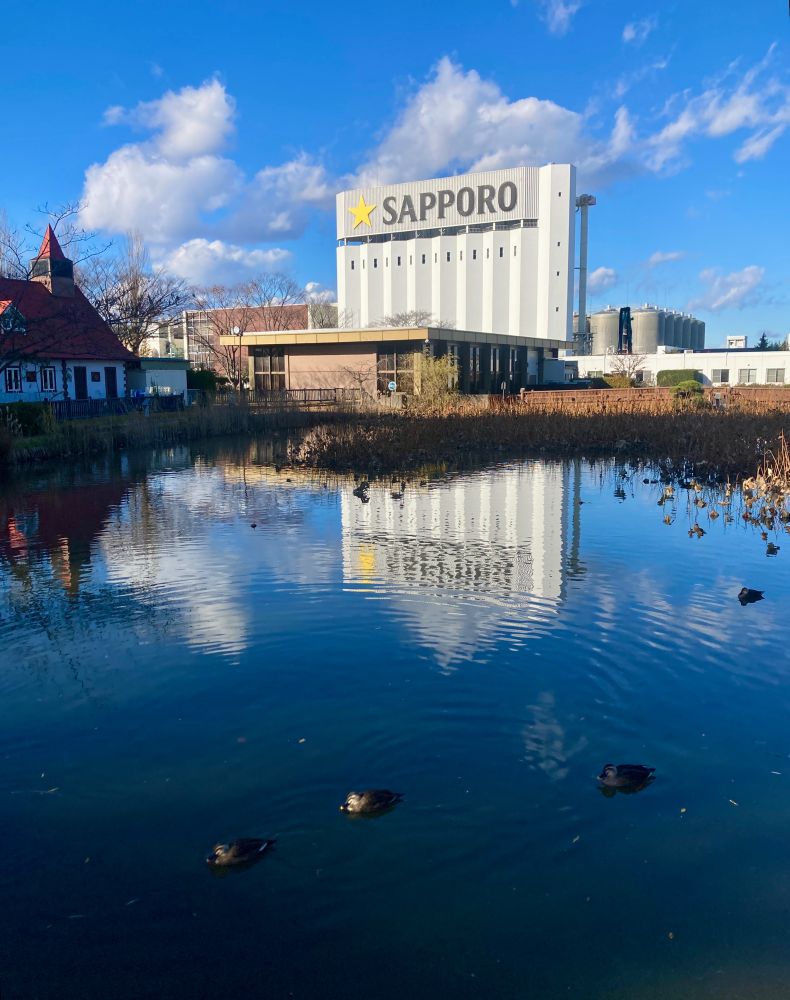 水面に映る工場が𝓑𝓮𝓪𝓾𝓽𝓲𝓯𝓾𝓵…だったし鴨はかわいい