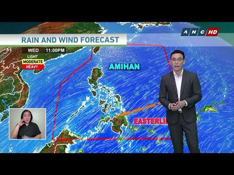Amihan hihina sa Luzon, Visayas; shear line, easterlies mararamdaman sa Mindanao | TV Patrol