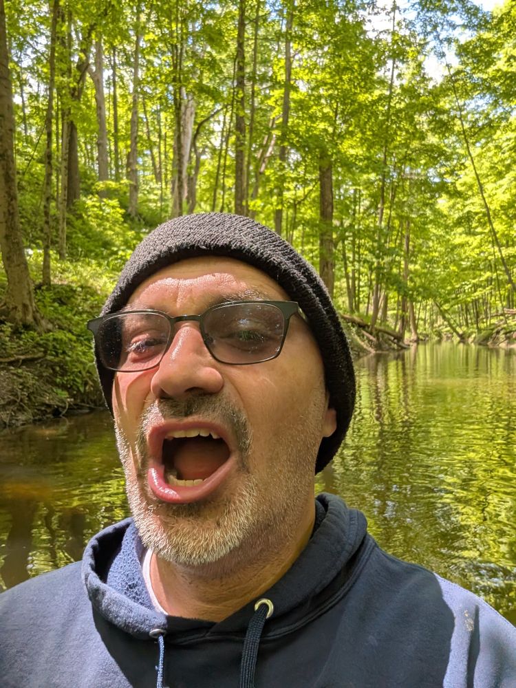 Some guy in a kayaking 