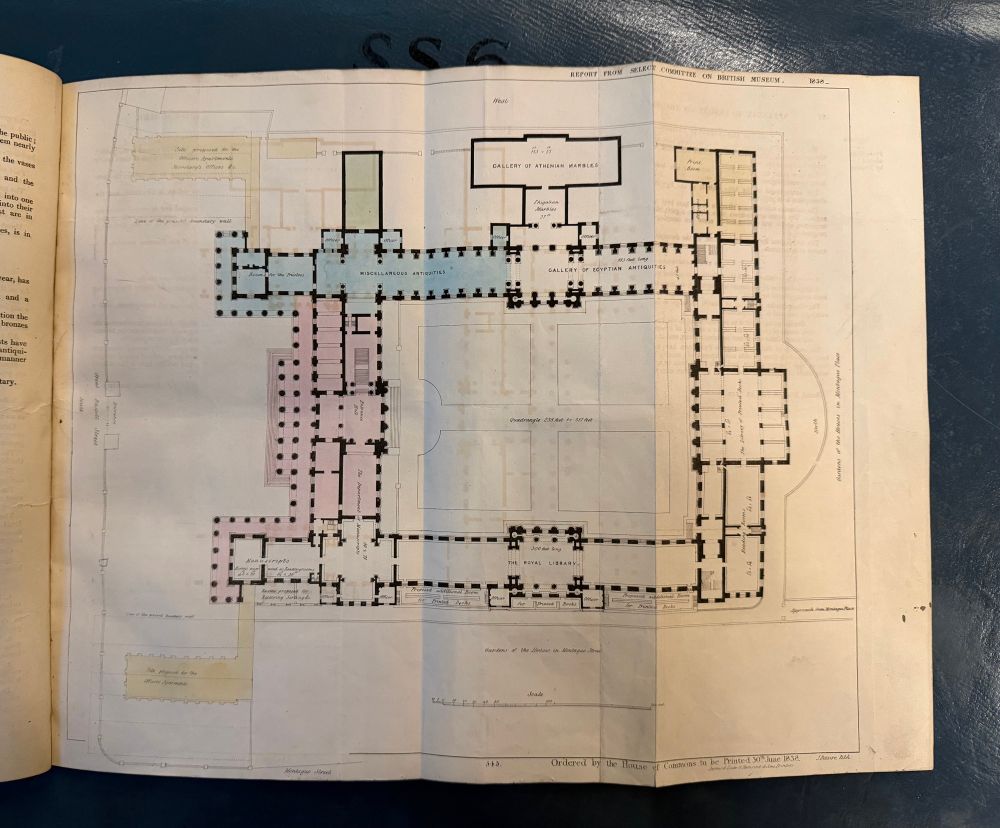 Design for new Museum building, 1838