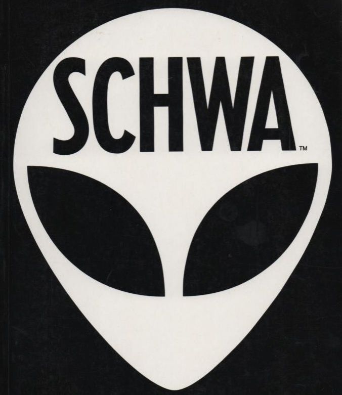 The '90s Schwa alien logo