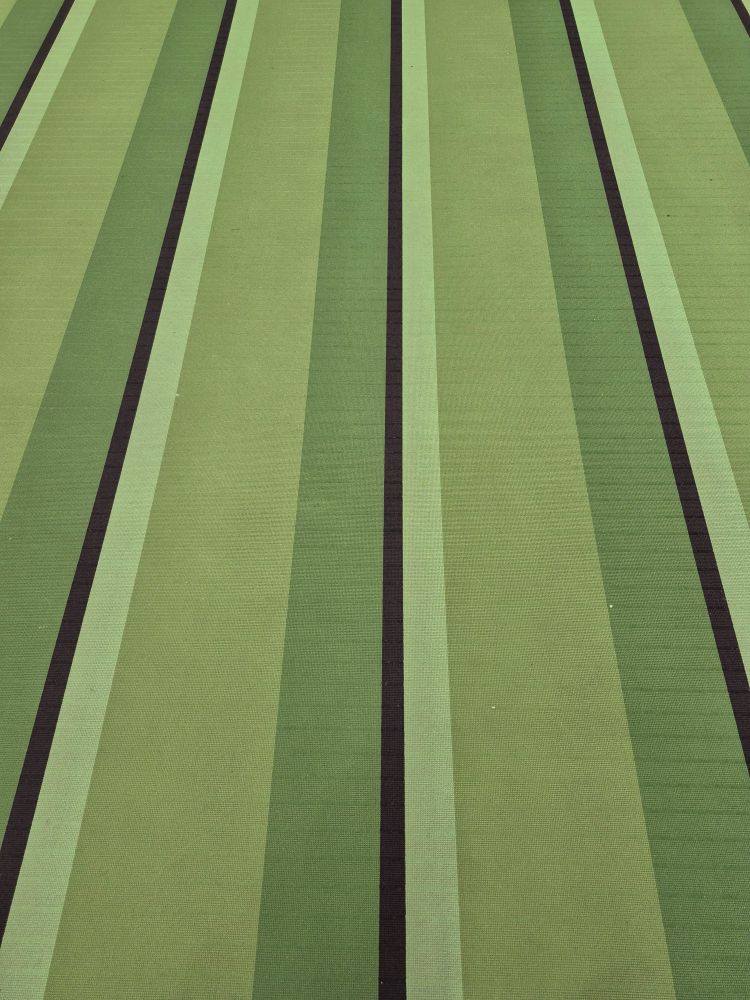 grün gestreifter Teppichboden 