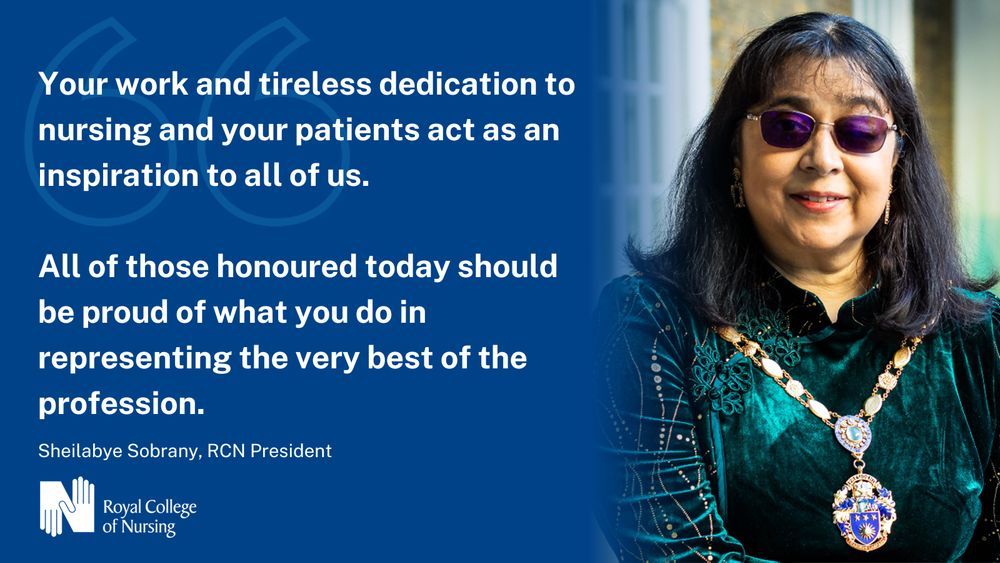 Your work and tireless dedication to nursing and your patients act as an inspiration to all of us. All of those honoured today should be proud of what you do in representing the very best of the profession.