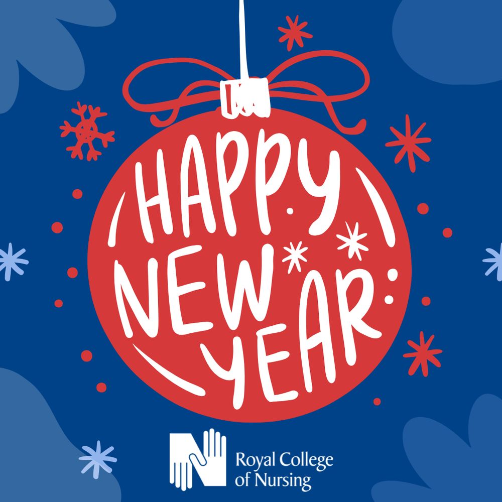 A bauble. Text reads: Happy new year 