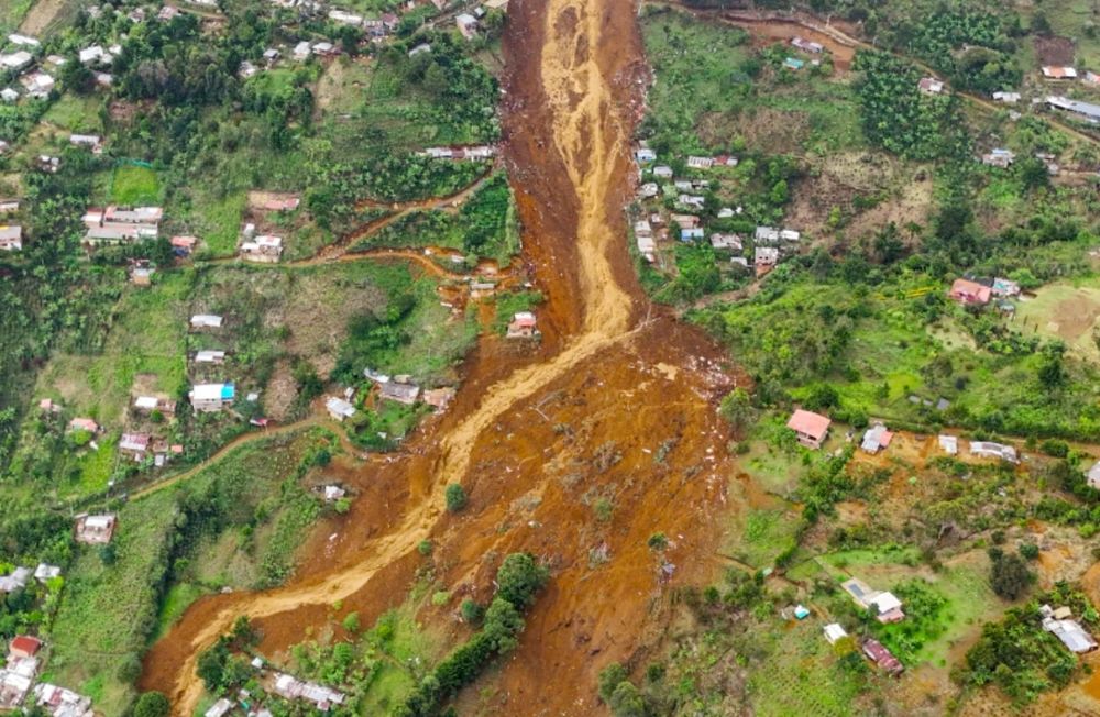 picture of a landslide in Medellin